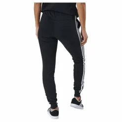 adidas Essentials Single Jersey 3-Stripes Joggers Black Svart Discount