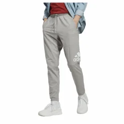adidas Essentials Single Jersey Tapered Badge of Sport Joggers Grey Grå Discount