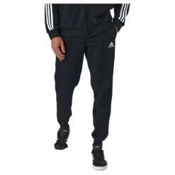 adidas Essentials Slim  3 Stripes Pants Black / White Svart Sale