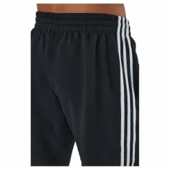 adidas Essentials Slim  3 Stripes Pants Black / White Svart Sale