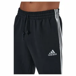 adidas Essentials Slim  3 Stripes Pants Black / White Svart Sale