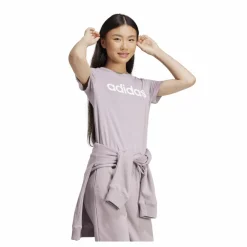 adidas Essentials Slim Logo T-Shirt Preloved Fig / White Lila Hot