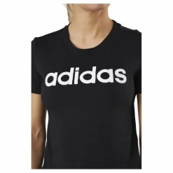 adidas Essentials Slim Logo T-Shirt Black / White Svart Hot