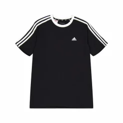 Essentials 3-Stripes Cotton Loose Fit Boyfriend T-Shirt Black*adidas