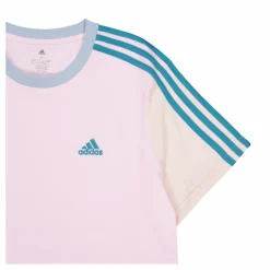 adidas Essentials 3-Stripes Single Jersey Crop Top Clear Pink Rosa Sale