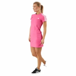 Essentials 3-Stripes Tee Dress Pulmag/White*adidas Online