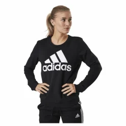 Essentials Sweatshirt Black / White*adidas New