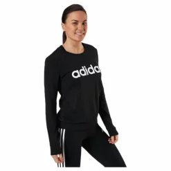 Essentials Sweatshirt Black / White*adidas Outlet