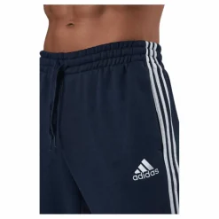 adidas Essentials Tapered Elasticcuff 3 Stripes Pant Legend Ink / White Blå och Vit Hot