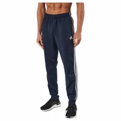 adidas Essentials Warm-Up Tapered 3-Stripes Tracksuit Bottoms Legend Ink Blå
