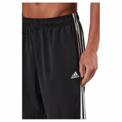 Essentials Warm-Up Tapered 3-Stripes Tracksuit Bottoms Black*adidas