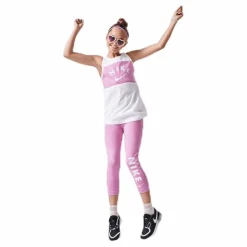 Nike Extra Long Tank Jr Pink/White Flerfärgad Hot