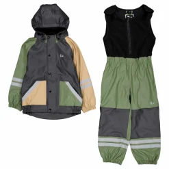 Fagerhult Rain Set, Fleece Anth/green*Lindberg Sale