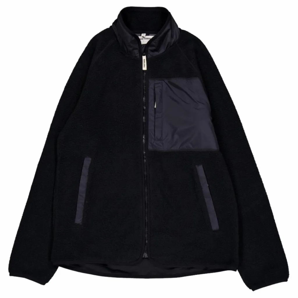 Farhult Pile Patch Jacket Black*Tretorn Clearance