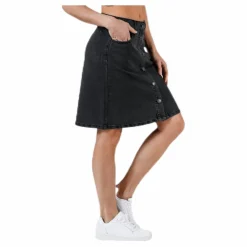 Farrah Reg Dnm Skirt Black*Only Sale