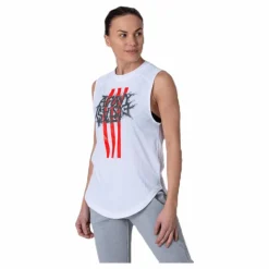 adidas Fast GFX Tank White Vit Best