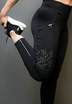 BLACC Fast Lane Winter Tights Jet Black Svart Sale