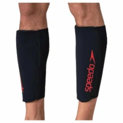 Fastskin Swimrun Calf Guards Black/Red*Speedo Hot