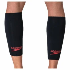 Fastskin Swimrun Calf Guards Black/Red*Speedo Hot