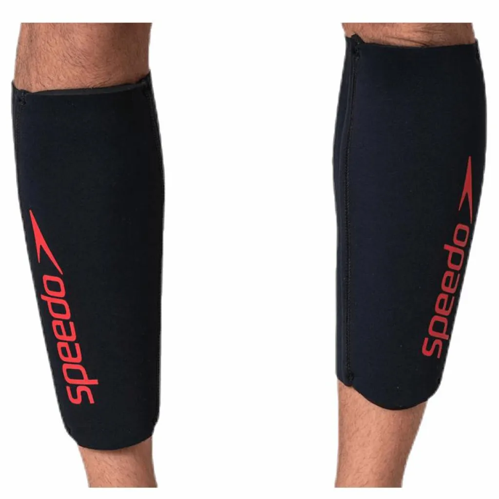 Fastskin Swimrun Calf Guards Black/Red*Speedo Hot