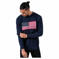 Vinson Polo Club Fate Knit Blue Blå Sale