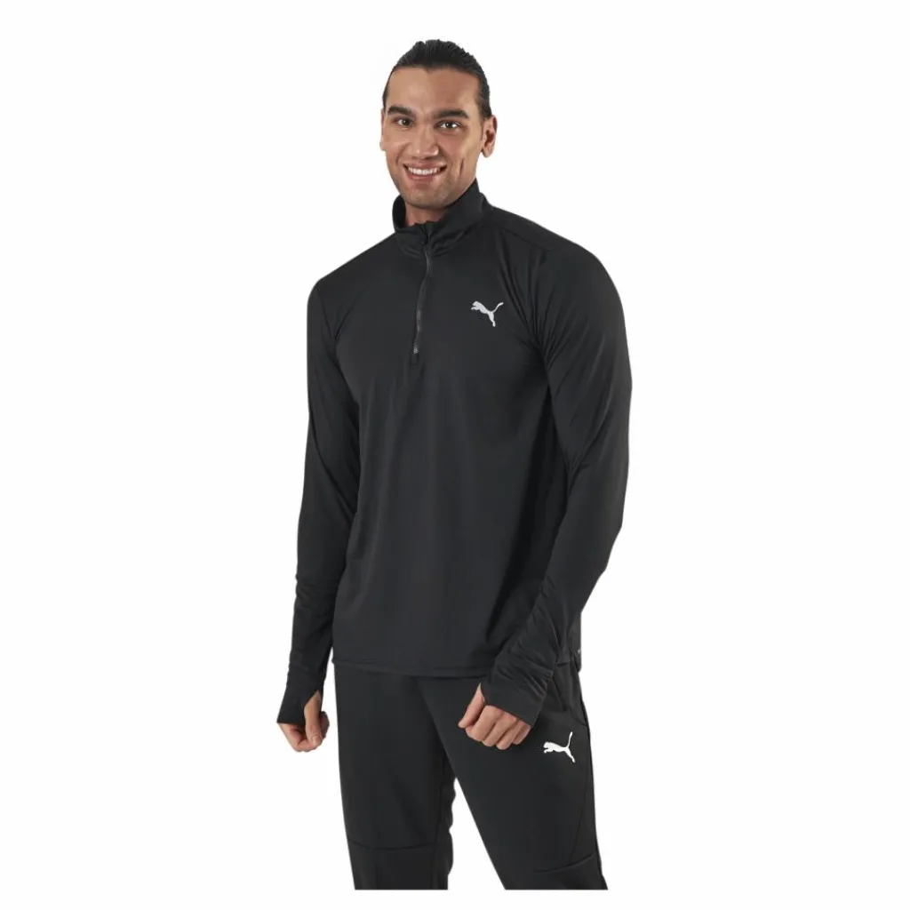 Puma Favorite 1/4 Zip Black Svart
