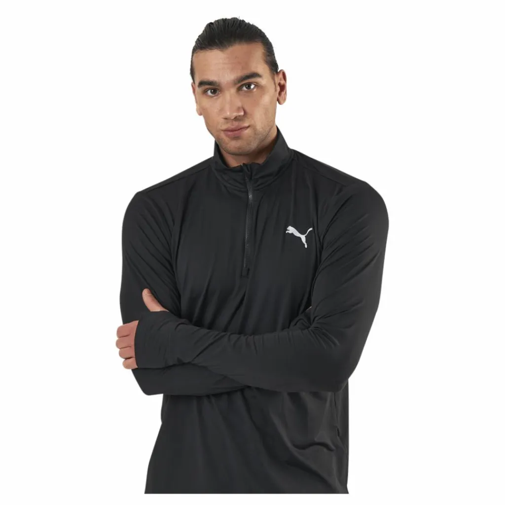 Puma Favorite 1/4 Zip Black Svart