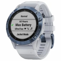 Garmin Fenix 6 Pro Solar Blue/White Blå och Vit