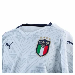 Puma FIGC Away Shirt Replica Junior Blue/White Blå Clearance
