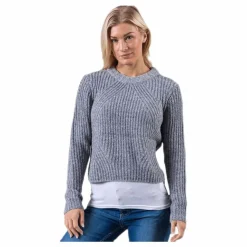 Fiona L/S Pullover Knt Grey*Only Discount