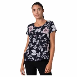 Only First One Ss Aop Top Blue Blå New