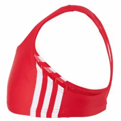 adidas Fitness 3 Stripes Bikini Girls Vivid Red / White Röd Best