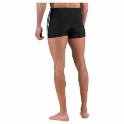 adidas Fitness 3 Stripes Swim Boxer Black / White Svart Sale