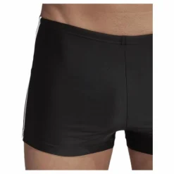 adidas Fitness 3 Stripes Swim Boxer Black / White Svart Sale