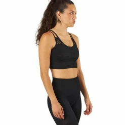 BLACC Fitness Seamless Mesh Bra Black Svart Clearance