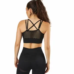 BLACC Fitness Seamless Mesh Bra Black Svart Clearance