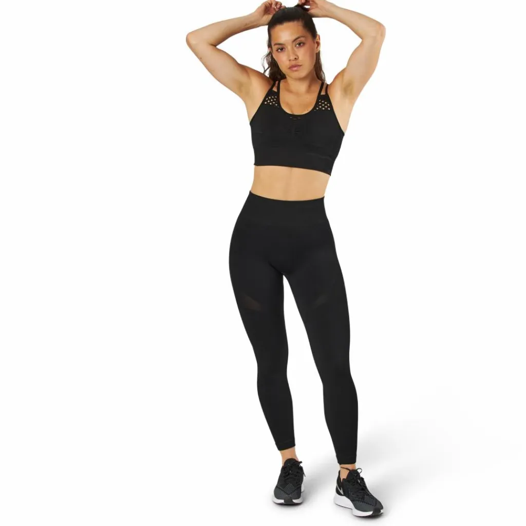 BLACC Fitness Seamless Mesh Bra Black Svart Clearance