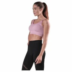 BLACC Fitness Seamless Mesh Bra Pink Rosa Sale