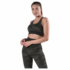 BLACC Fitness Seamless Racerback Bra Patterned/Green Mönstrad och Grön Hot