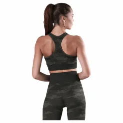 BLACC Fitness Seamless Racerback Bra Patterned/Green Mönstrad och Grön Hot