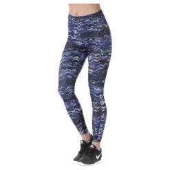 Flattering AOP Tights Blue/Black*Röhnisch Outlet