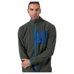 Fleece Jacket Olive green/Blue*Bula Sale