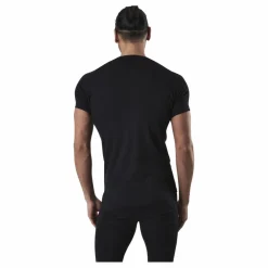 Floki Short Sleeve Slim Fit 100% Merino Wool Black*Norfolk Hot