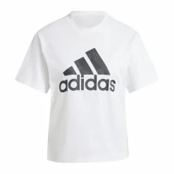 adidas Floral Graphic Big Logo T-Shirt White Vit Outlet