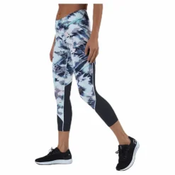 Under Armour Fly Fast Printed Crop Blue Blå Best