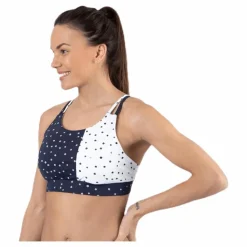 Francesca Aop Sports Bra Blue*Only Play Best