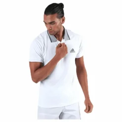 adidas Tennis Freelift Polo Aeroready White/Grey Vit Online