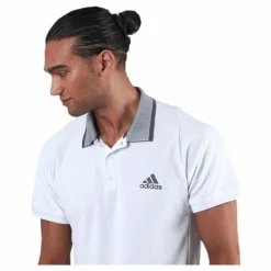adidas Tennis Freelift Polo Aeroready White/Grey Vit Online