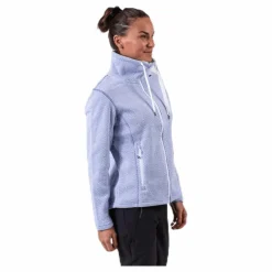 Weather Report Freida Melange Fleece Jacket Purple Lila Discount