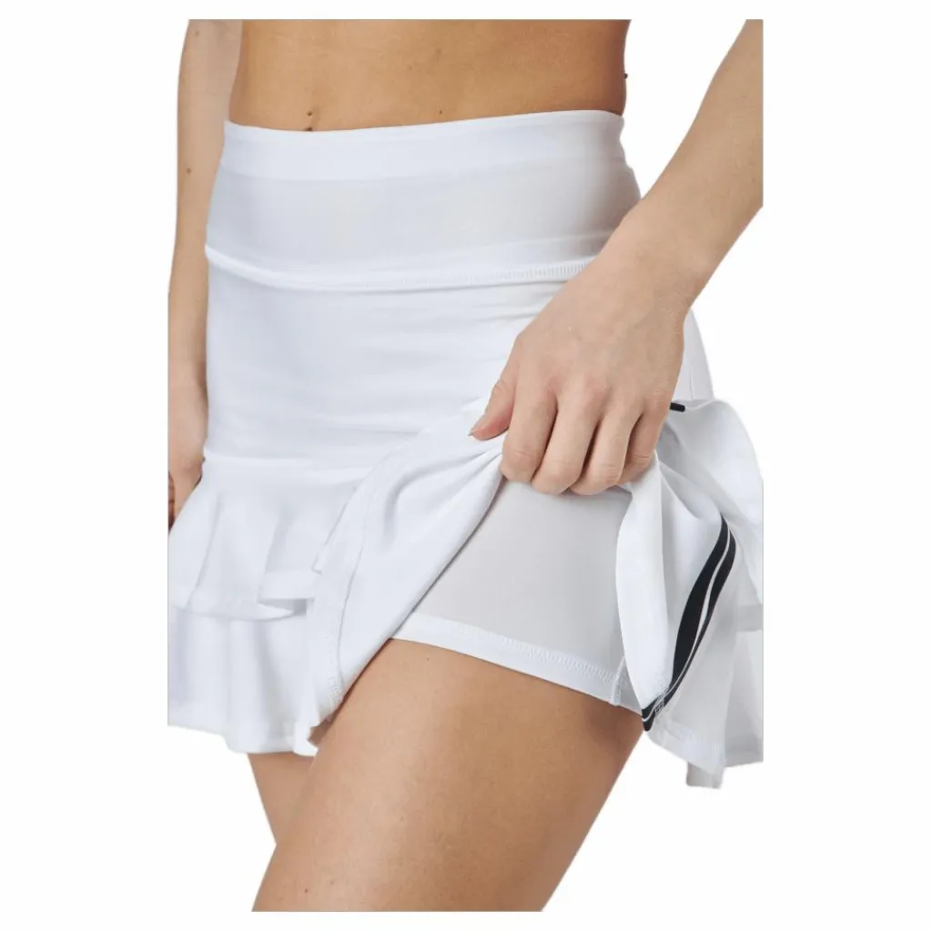 BOW19 Frida Frill Skirt White Vit Best